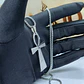 Colar Cruz Ankh em Aço Inoxidável com Oração do Pai Nosso Gravada - Thumbnail 2