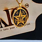 Collier avec médaille tétragramme en acier inoxydable plaqué or – Amulette de protection mystique - vignette 6