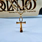 Colar com Pendente Cruz Ankh em Aço Inoxidável Dourado – Chave da Vida Egípci - Thumbnail 8