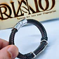 Bracelet pour homme en cuir tressé avec symbole viking Valknut et fermoir magnétique - vignette 6