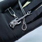 Colar com Pendente Guitarra Skull & Rock On – Aço Inoxidável - Thumbnail 2