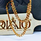 Corrente Masculina Cubana Dourada  – AÇO INOX  - Thumbnail 4