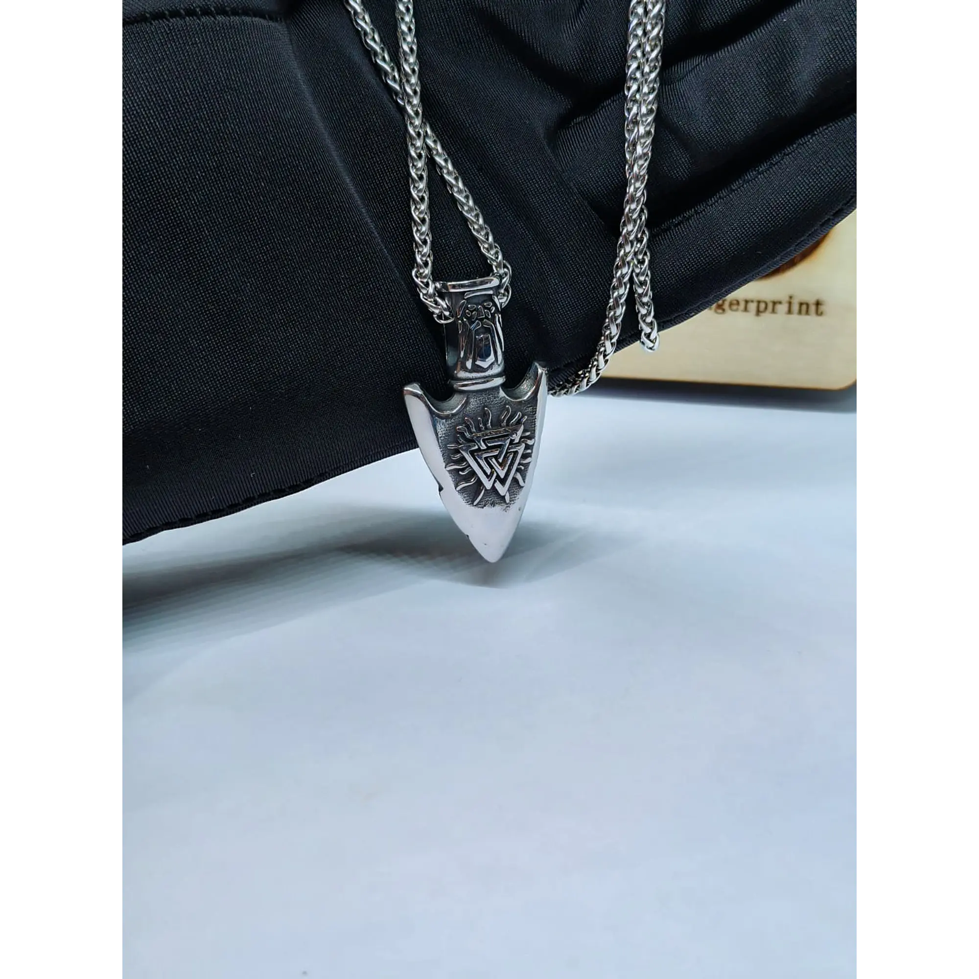 Viking chain with 316L stainless steel pendant - Model 2 3