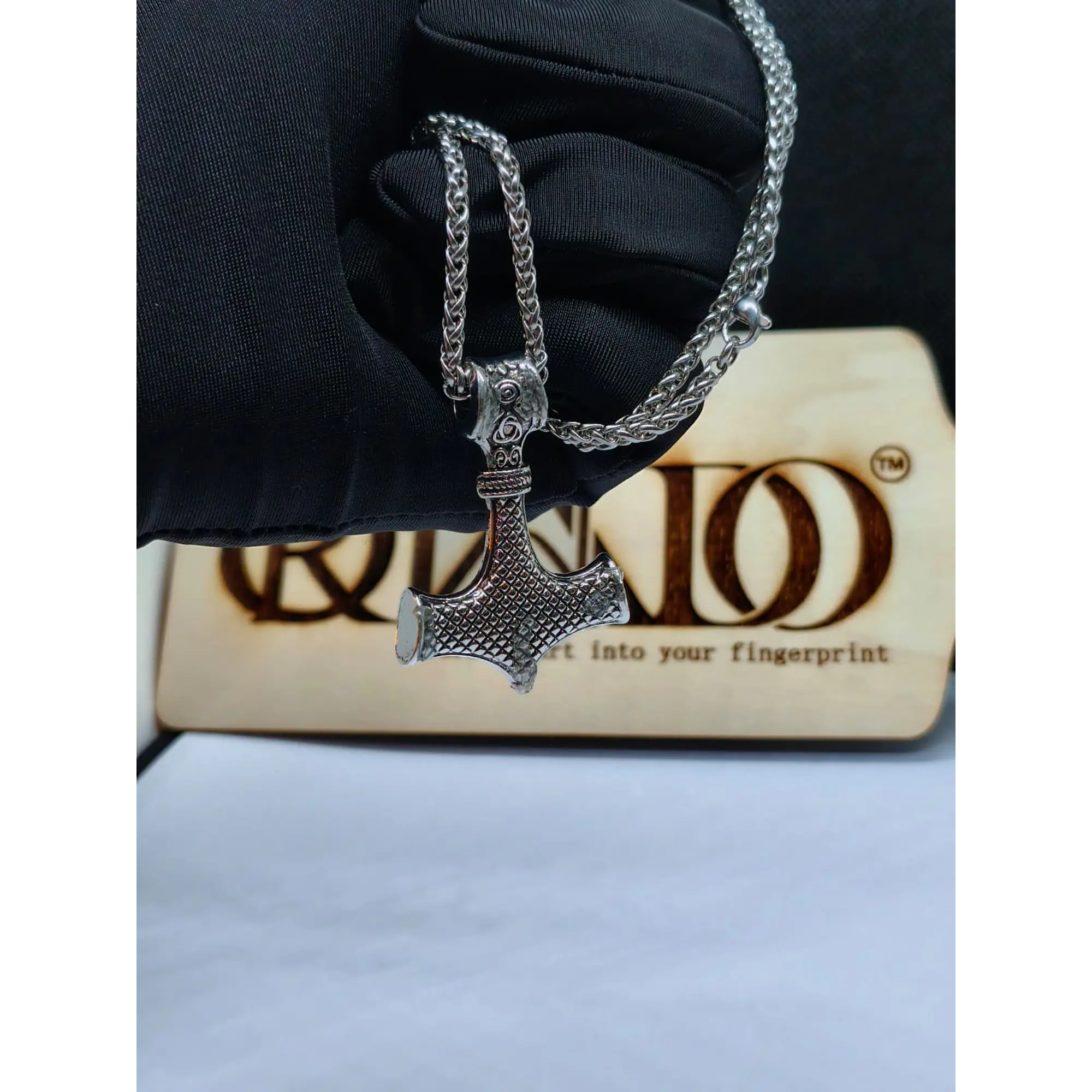 Viking chain with 316L stainless steel pendant - Model 4 3
