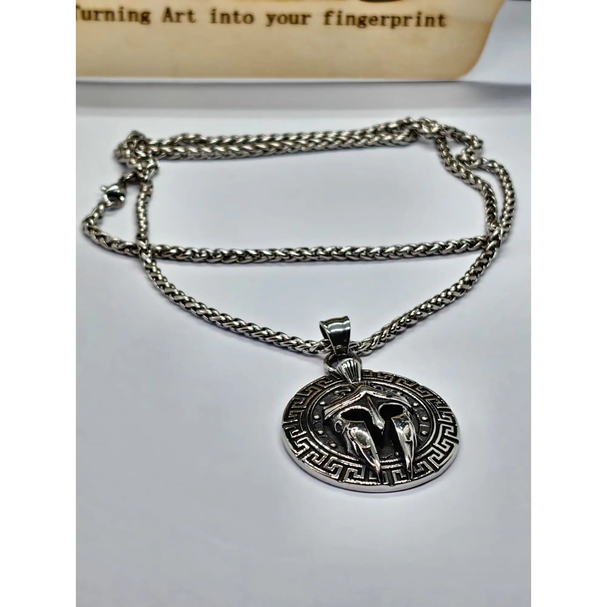 Chaîne SPARTA avec pendentif en acier inoxydable 316L 4