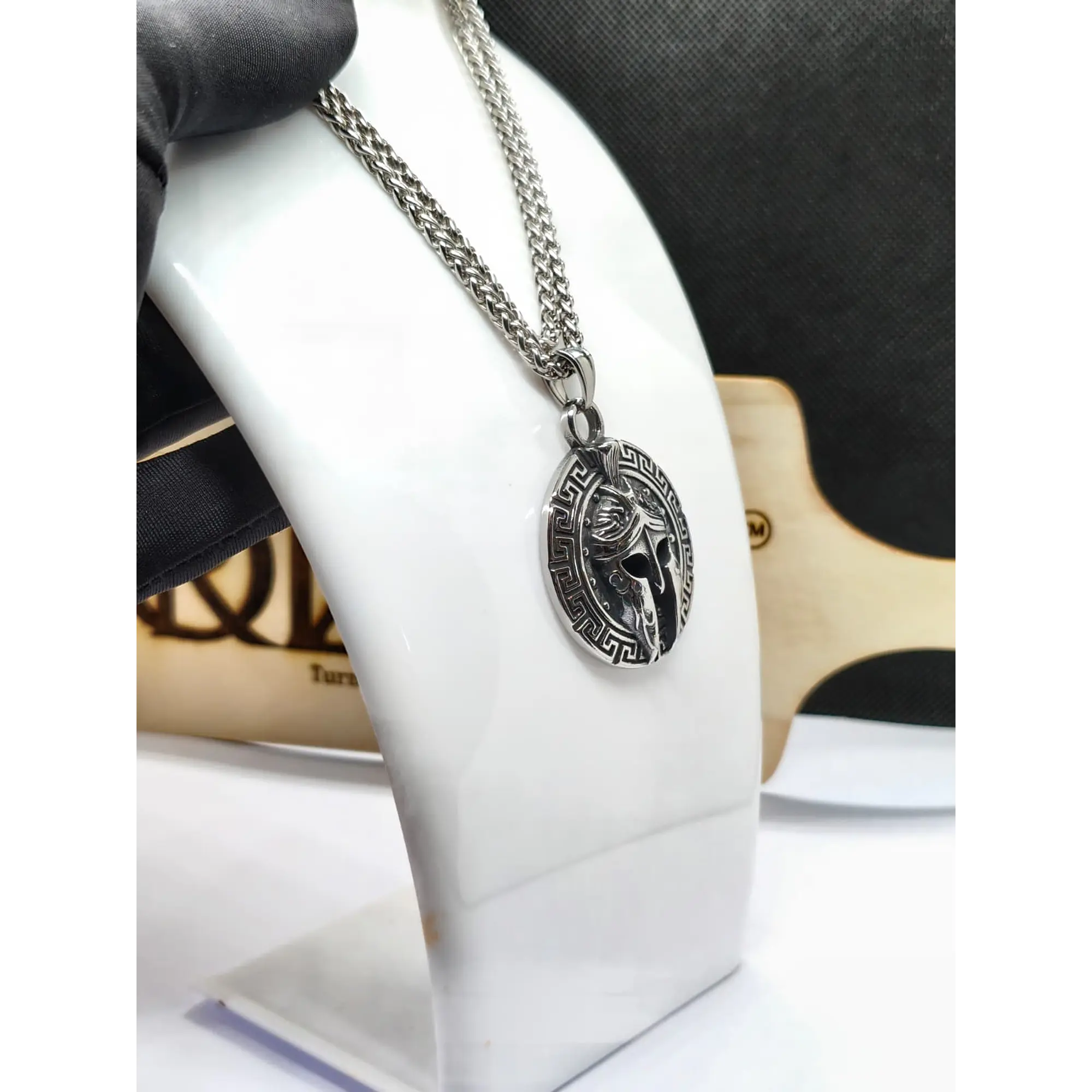 Chaîne SPARTA avec pendentif en acier inoxydable 316L 6
