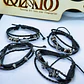 Pack 4 Pulseiras de Couro Sintético Ajustáveis – Estilo Punk, Rock e Casual (Preto) - Thumbnail 2