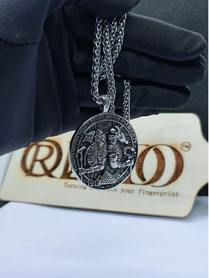 Medalha Mitologia Egípcia e Anunnaki – Prateado em Aço Inoxidável