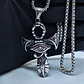 Colar Cruz Ankh com Olho de Hórus em Aço Inoxidável – Amuleto Egípcio - Thumbnail 2