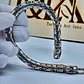Bracelete Serpente Prateada com Zircónias Azuis - Thumbnail 3