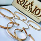 Coleção de 7 Pulseiras Douradas  - Thumbnail 3