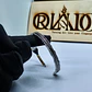 Pulseira Ajustável em Forma de Pena Prateada com Detalhe Dourado - Thumbnail 3