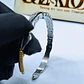 Pulseira Ajustável em Forma de Pena Prateada com Detalhe Dourado - Thumbnail 9