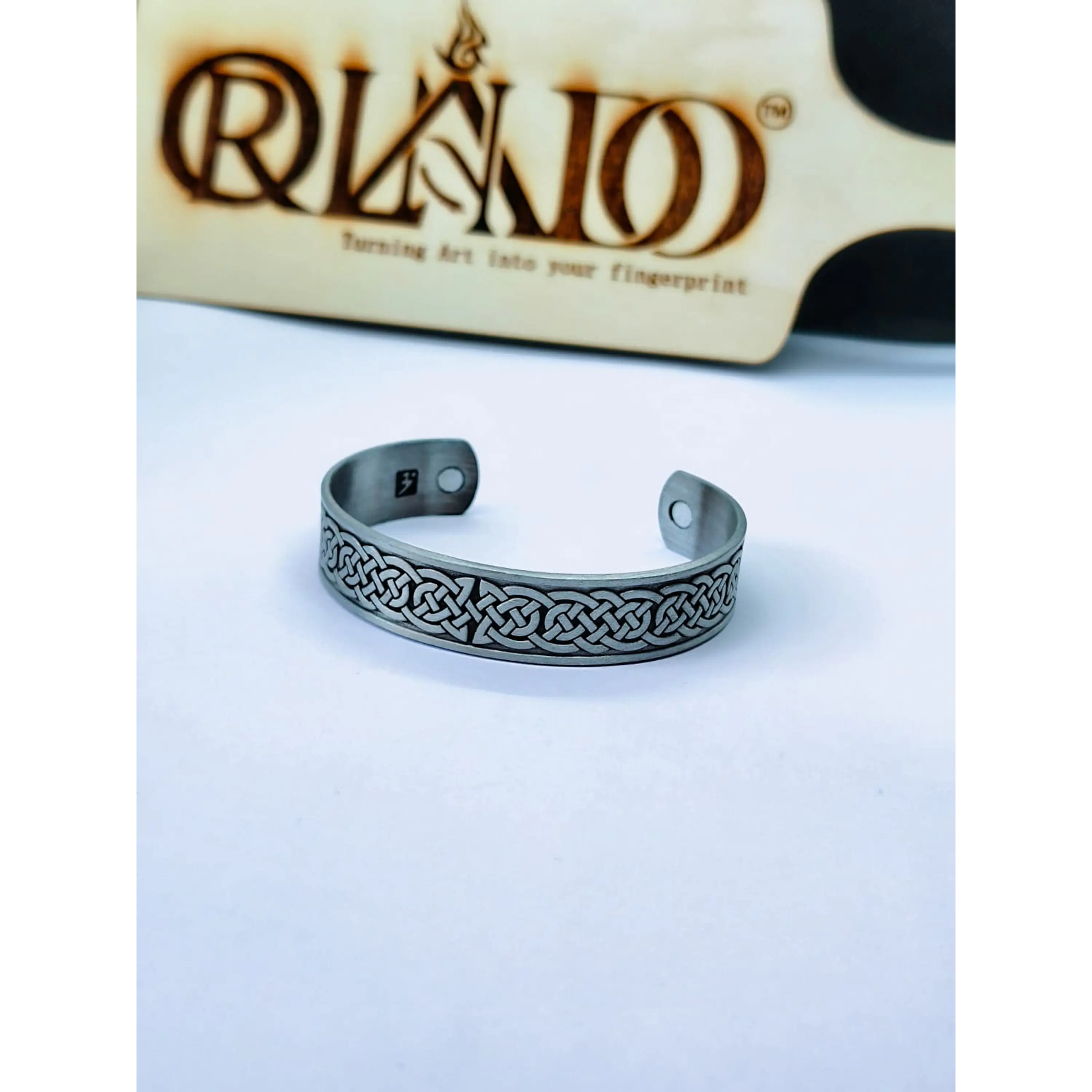 Adjustable Viking Style Bracelet - Celtic Knot Pattern 3