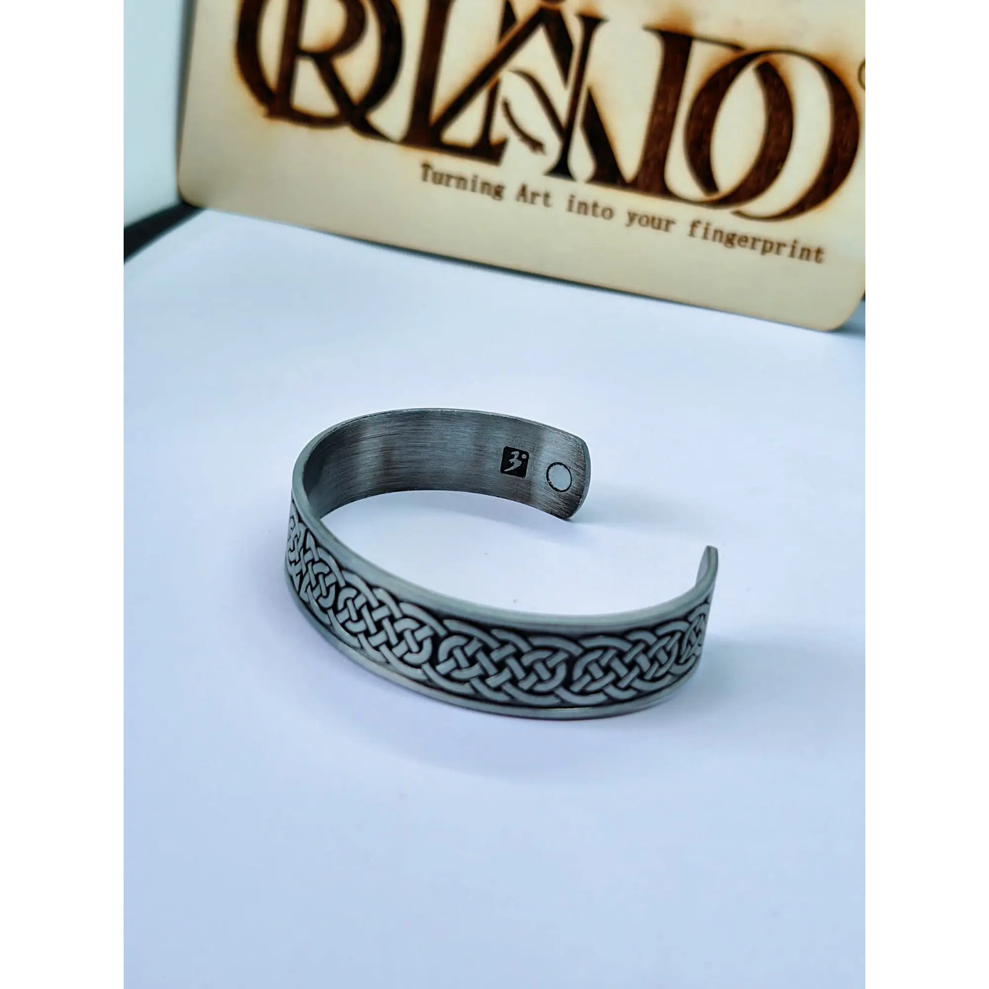 Adjustable Viking Style Bracelet - Celtic Knot Pattern 6