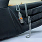 Cylindrical Urn Locket Necklace with Vintage Details and Amber Stone - thumbnail 9