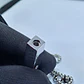 Stainless steel bar reliquary memorial necklace with crystal. - thumbnail 4
