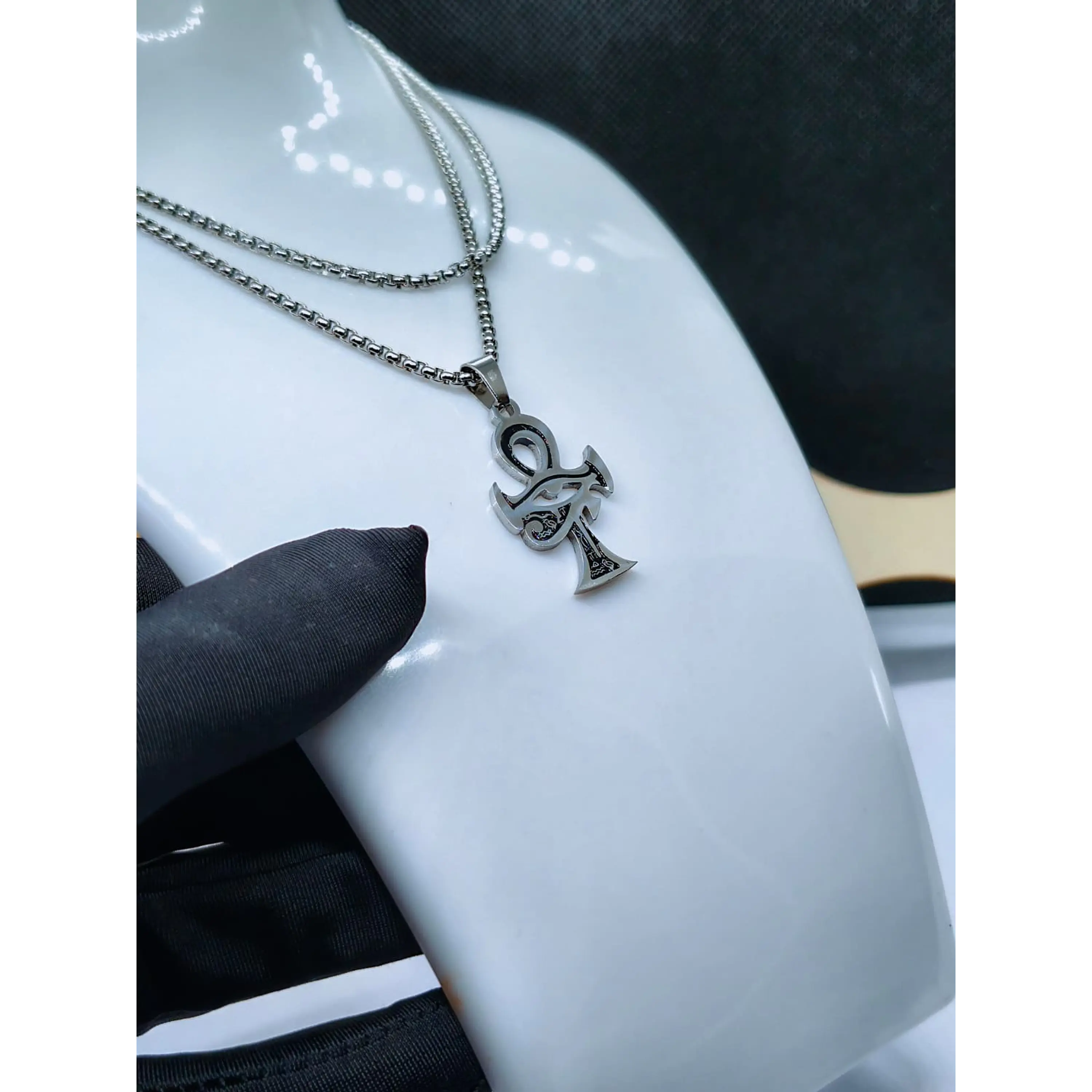 Colar Ankh e Olho de Hórus 1