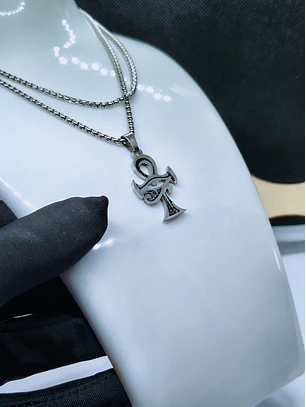Colar Ankh e Olho de Hórus