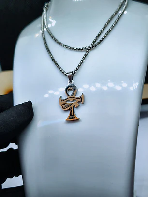 Colar Ankh e Olho de Hórus