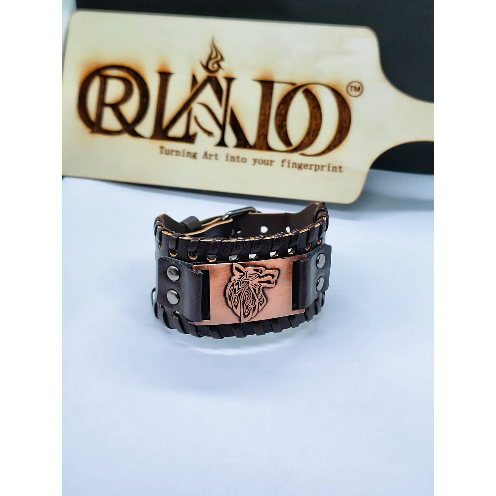 Pulseira em Pele Larga 