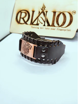Pulseira em Pele Larga 