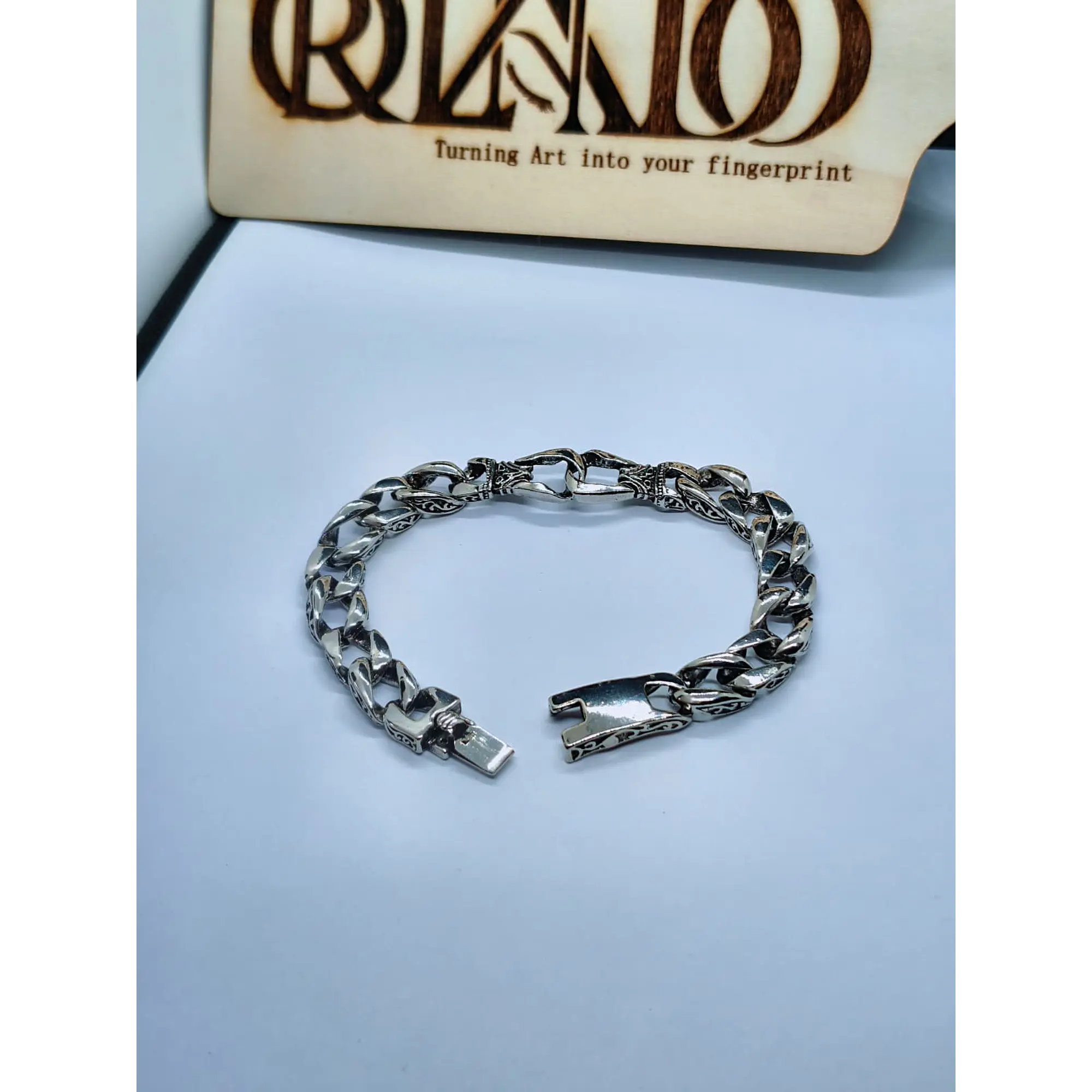 Pulseira de Elos Vintage Prateada 1
