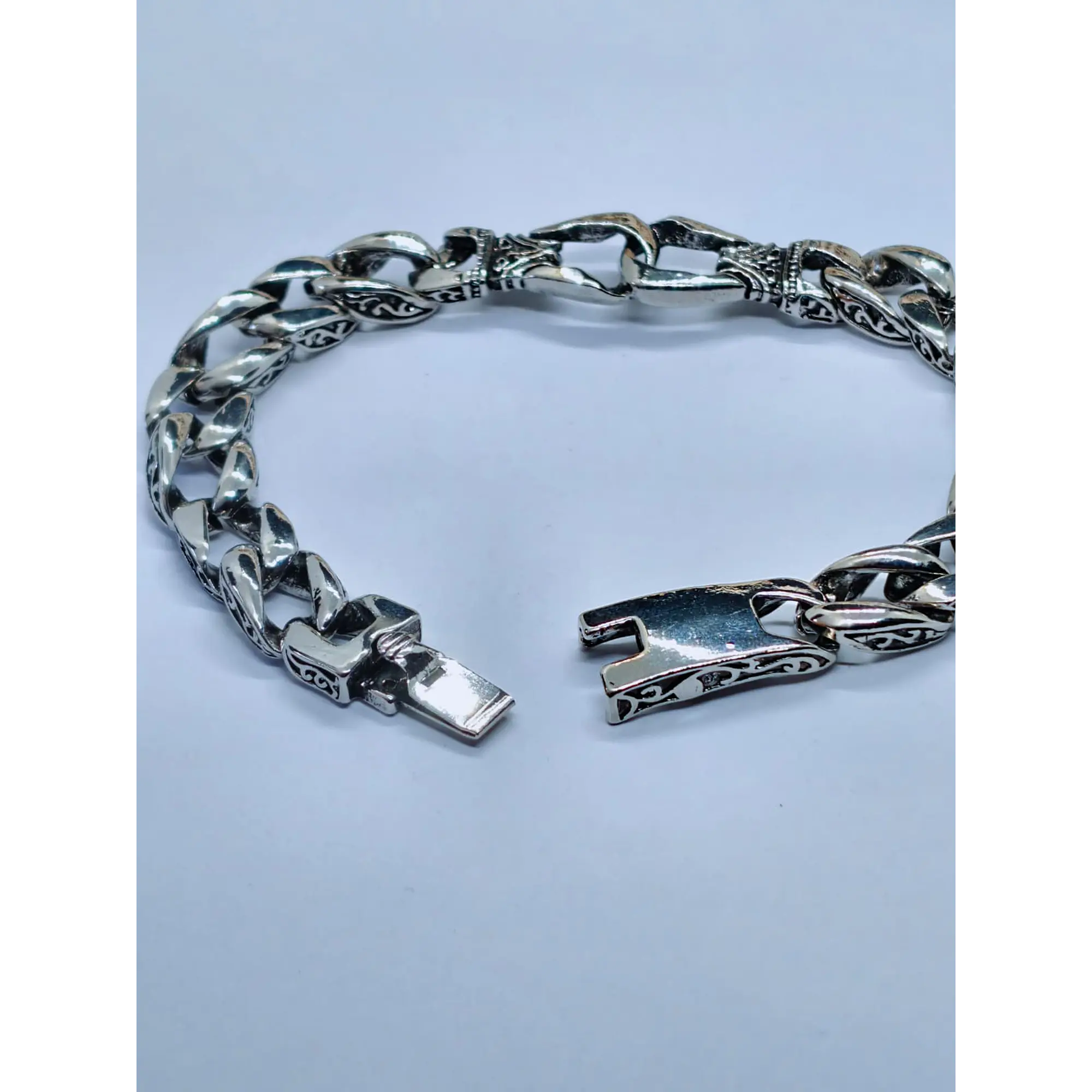 Pulseira de Elos Vintage Prateada 3