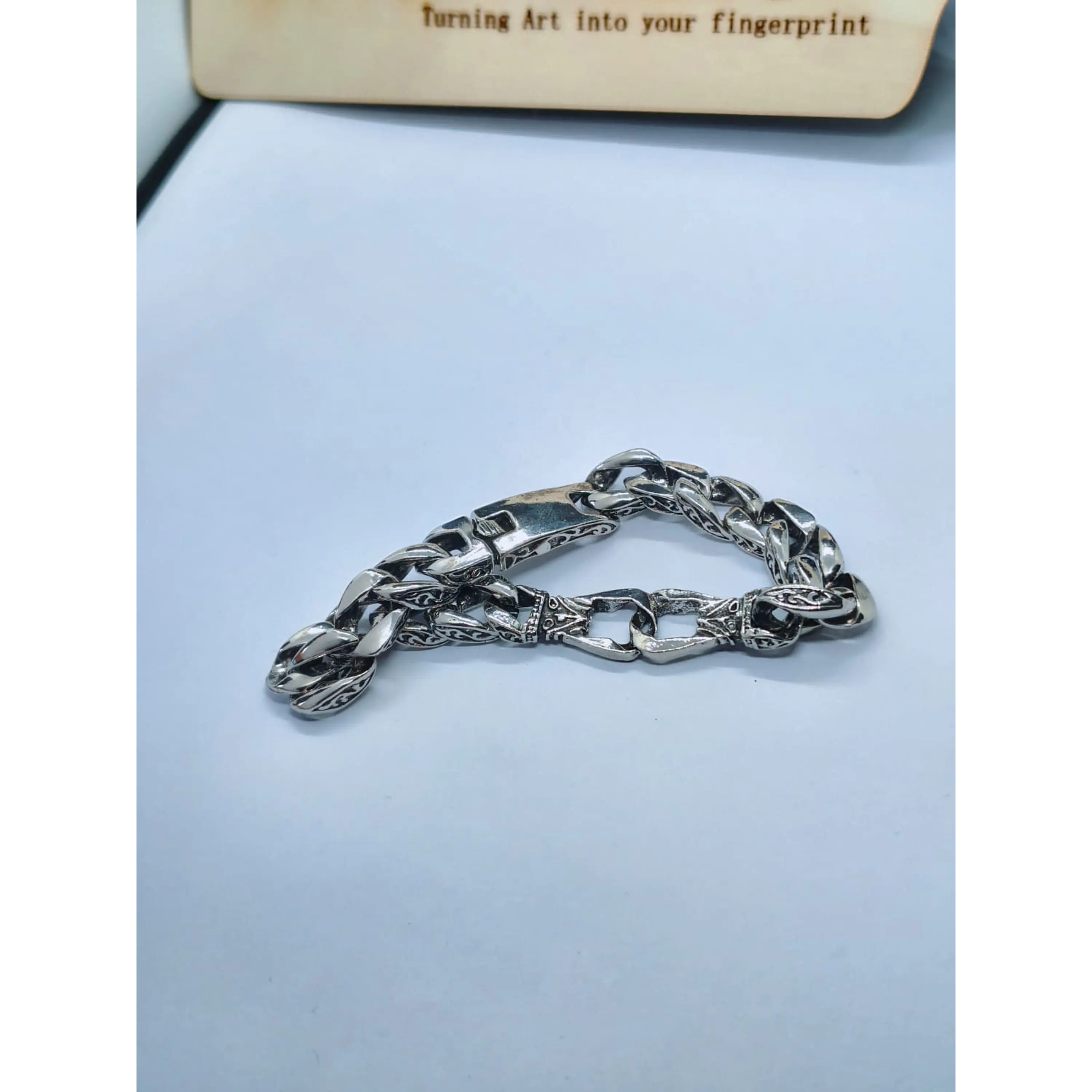 Pulseira de Elos Vintage Prateada 4