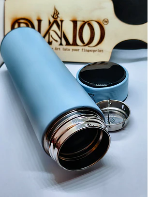 Garrafa Térmica Inteligente Royaliquid com Display LED - Azul Claro