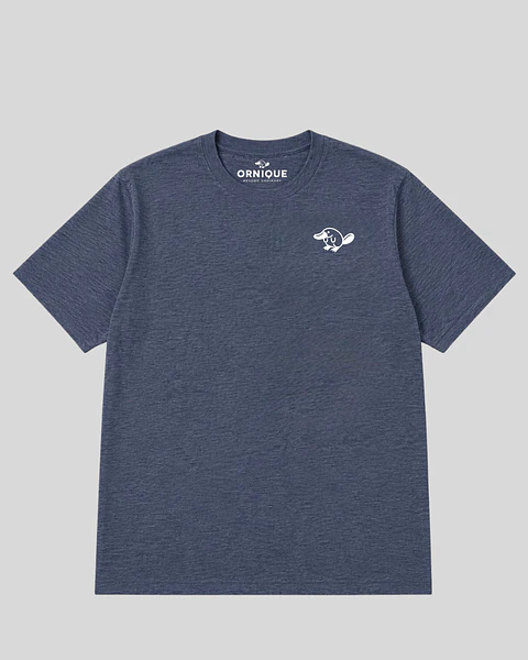 Essential Tee | 60/40 Algodón/Poliéster | Azul Jaspeado