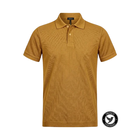 POLO PIQUE ALGODON AMARILLO ORO