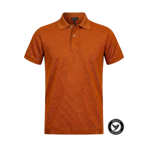 POLO PIQUE ALGODON NARANJA