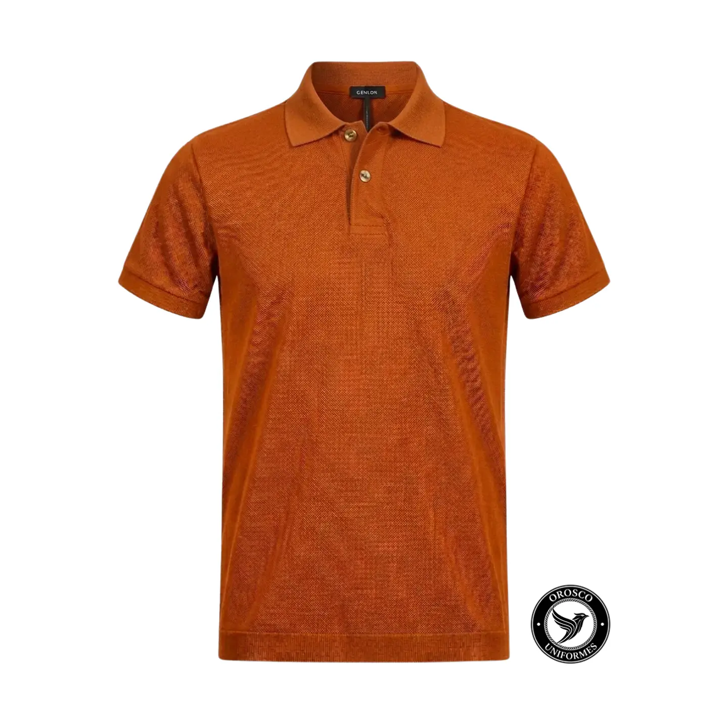 POLO PIQUE ALGODON NARANJA 1