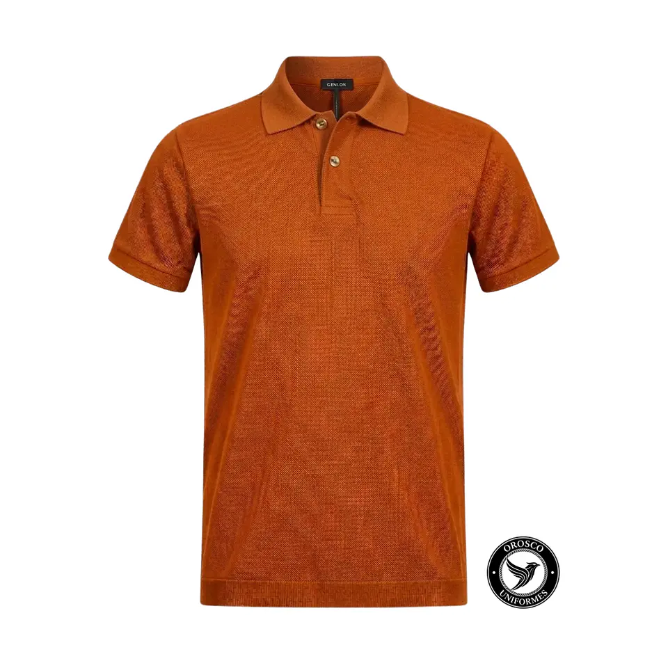 POLO PIQUE ALGODON NARANJA 1