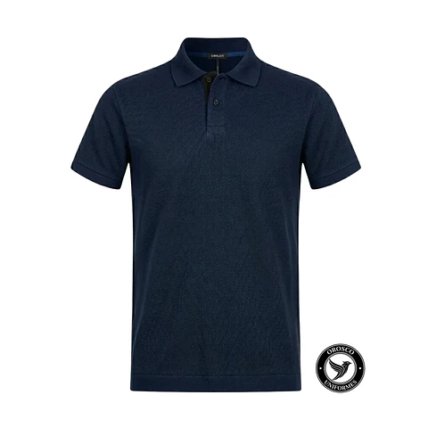 POLO PIQUE ALGODON AZUL