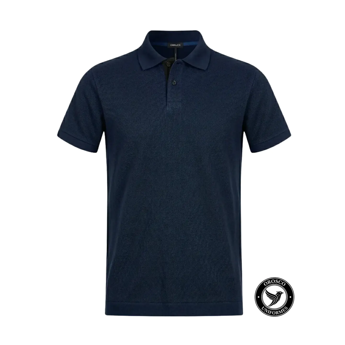 POLO PIQUE ALGODON AZUL 1