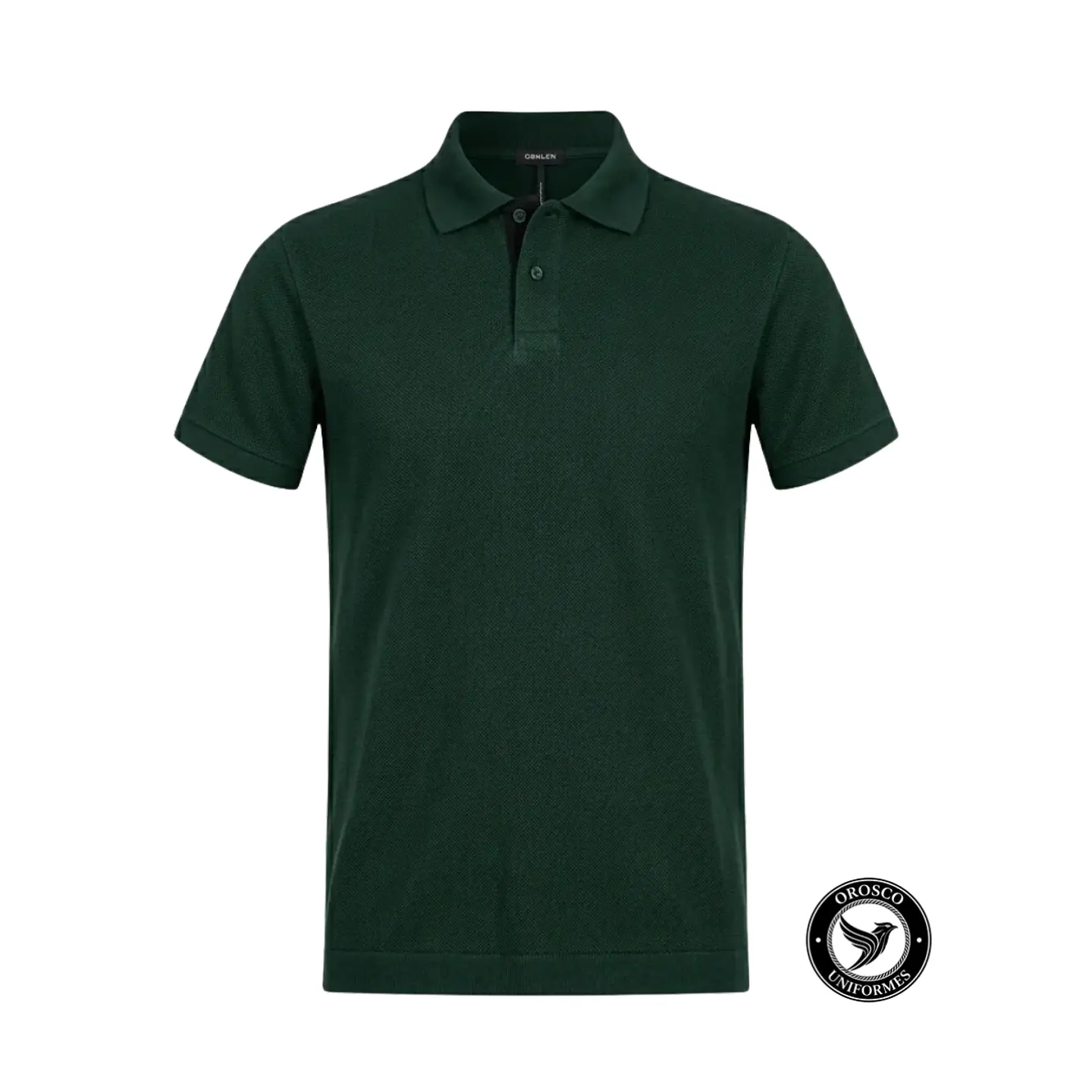 POLO PIQUE ALGODON VERDE OSCURO 1