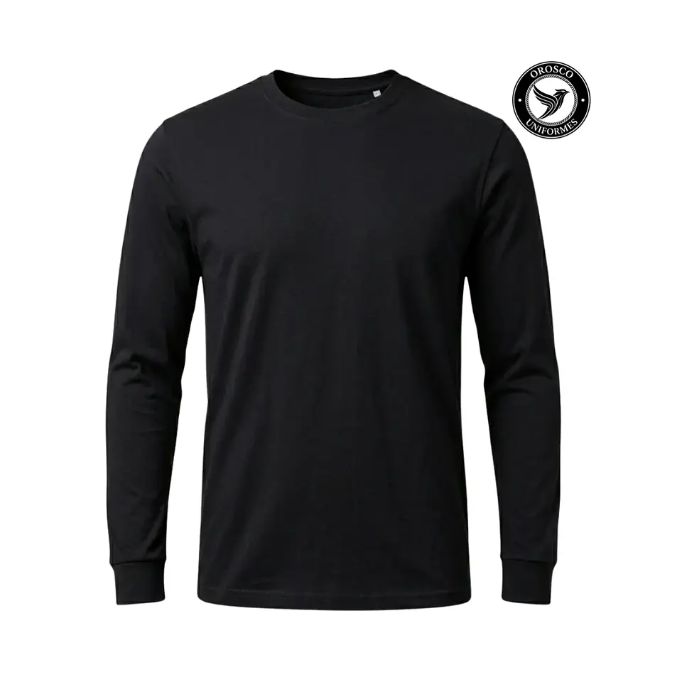 POLO JERSEY 20 AL 1 NEGRO LARGA 1