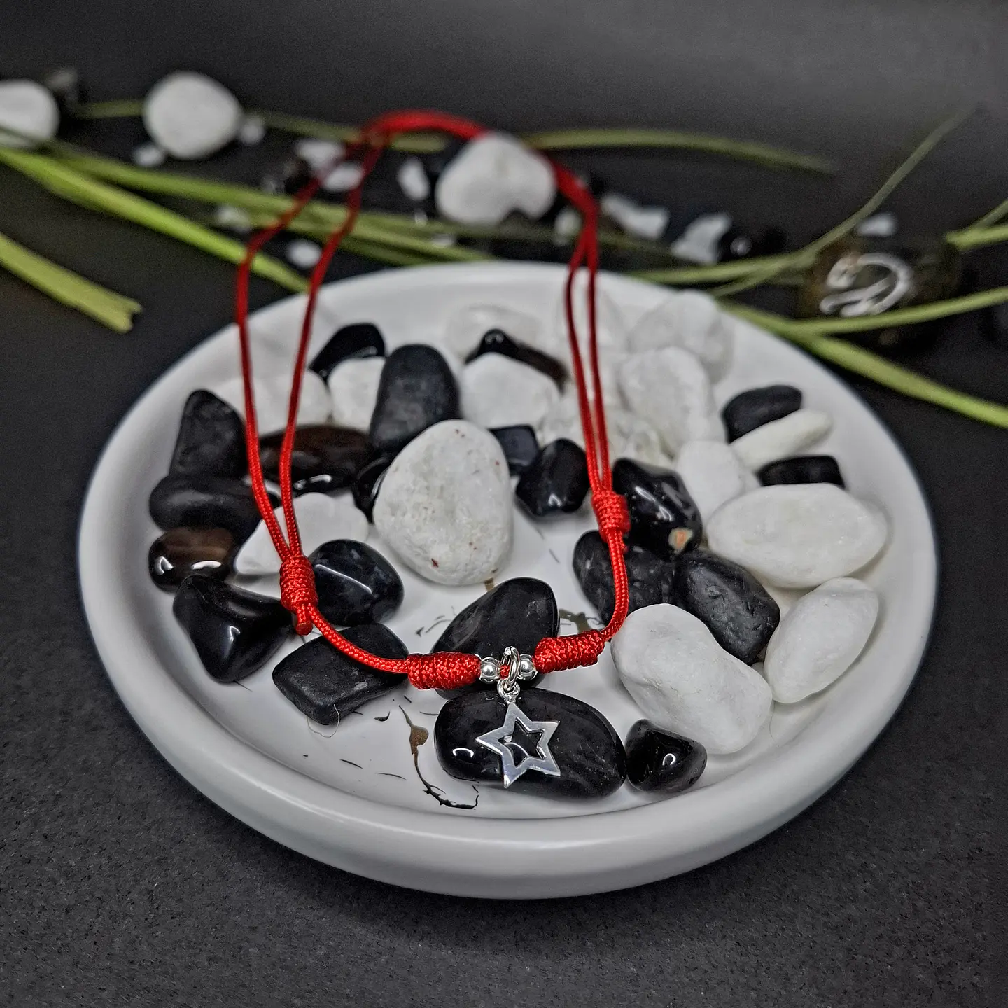 Collar Hilo Rojo con Dije Estrella de Plata 925 - Adaptable 3