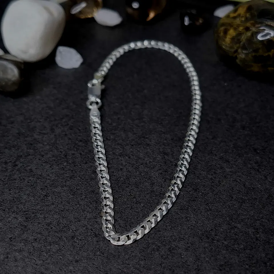 Pulsera Grumet 19,5 cm x 3 mm de Plata 925 2