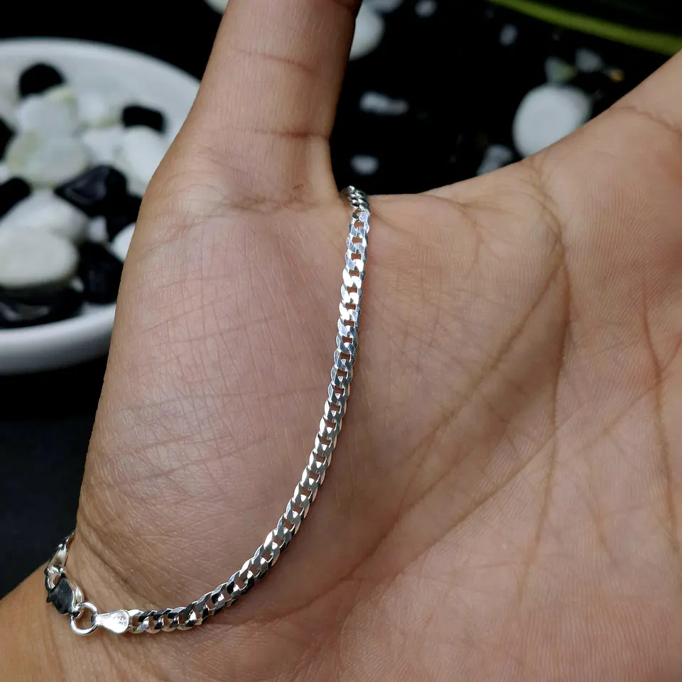 Pulsera Grumet 19,5 cm x 3 mm de Plata 925 3