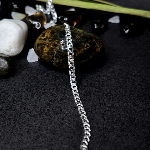 Pulsera Grumet 19,5 cm x 3 mm de Plata 925