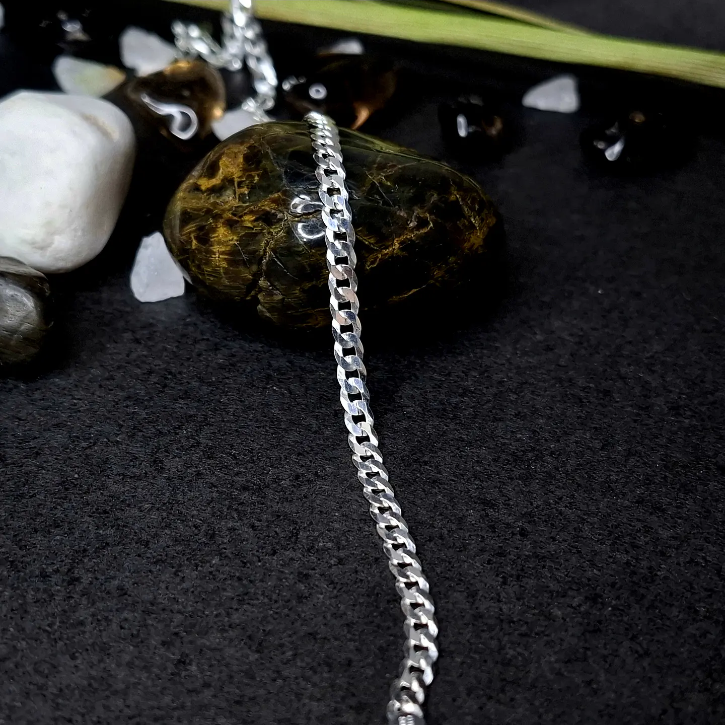 Pulsera Grumet 19,5 cm x 3 mm de Plata 925 1