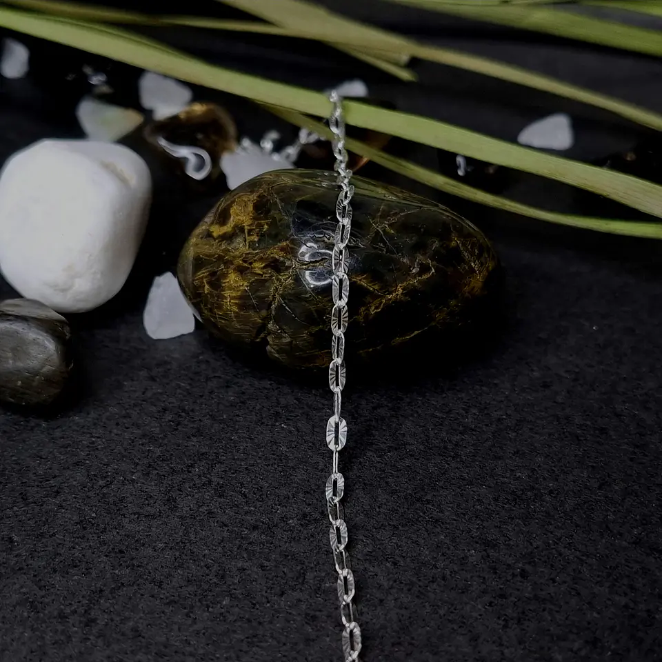 Pulsera Tradicional Martillada 19 cm x 2,4 mm de Plata 925 1