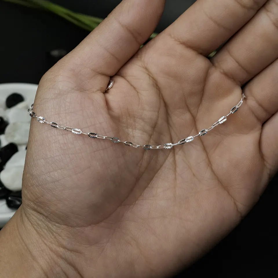 Pulsera Tradicional Martillada 19 cm x 2,4 mm de Plata 925 2