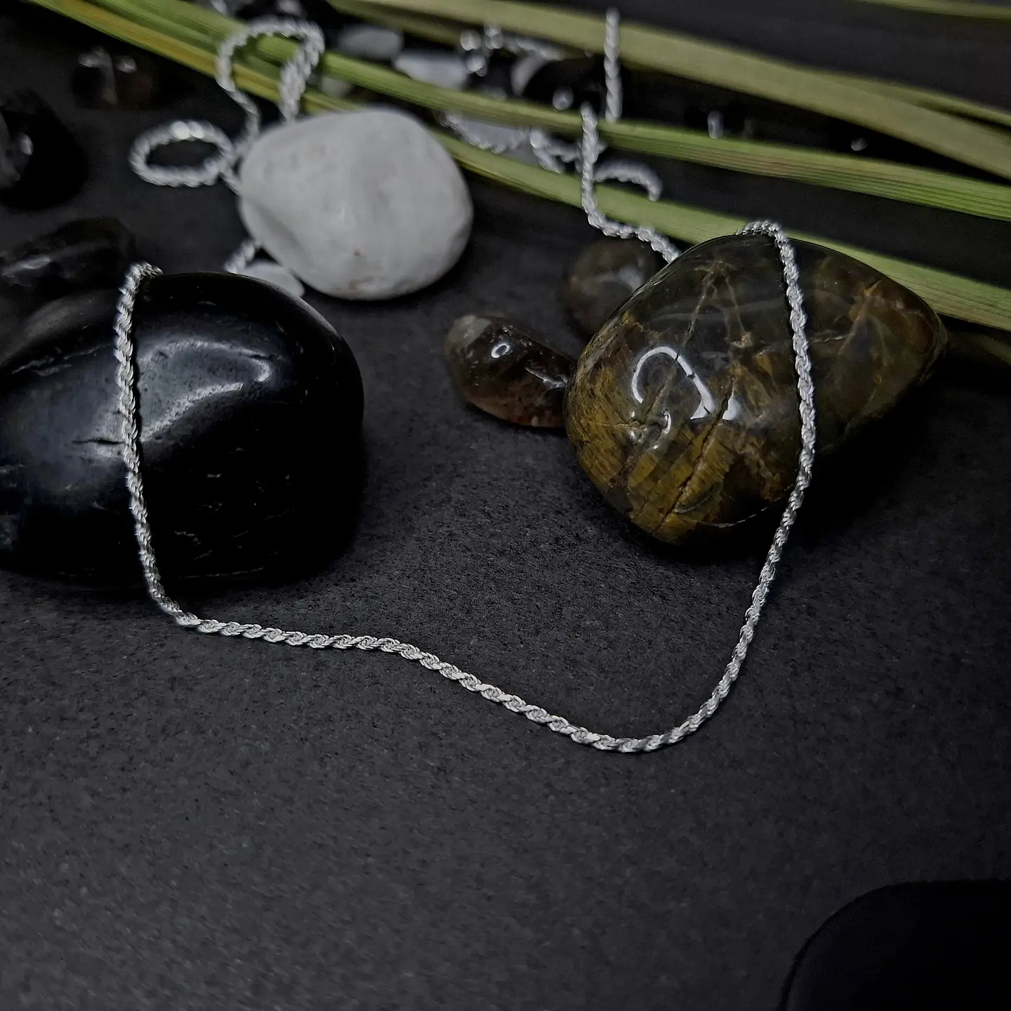 Cadena Turbillon 50 cm x 1 mm de Plata 925 3