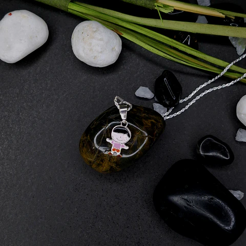 Colgante Niño Esmaltado de Plata 925