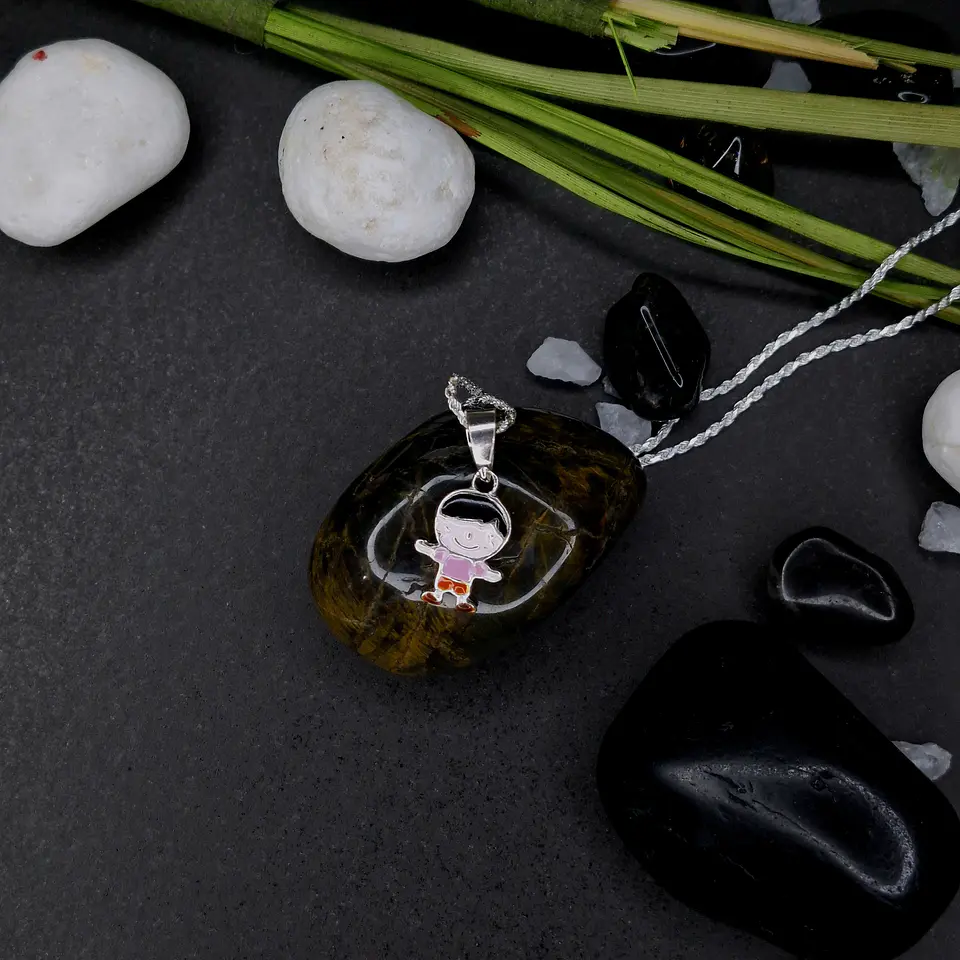 Colgante Niño Esmaltado de Plata 925 1