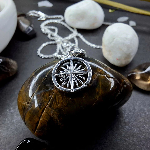 Dije Rosa de los Vientos de Plata 925